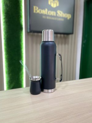 Kit Matero Completo – Termo con Tapa, Guampa y Bombilla