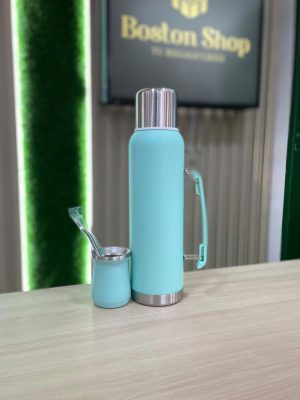 Kit Matero Completo – Termo con Tapa, Guampa y Bombilla