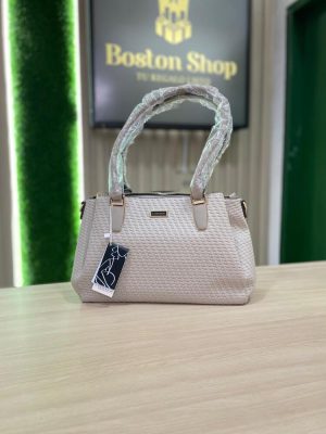 Cartera Chenson Tejido Texturizado Beige