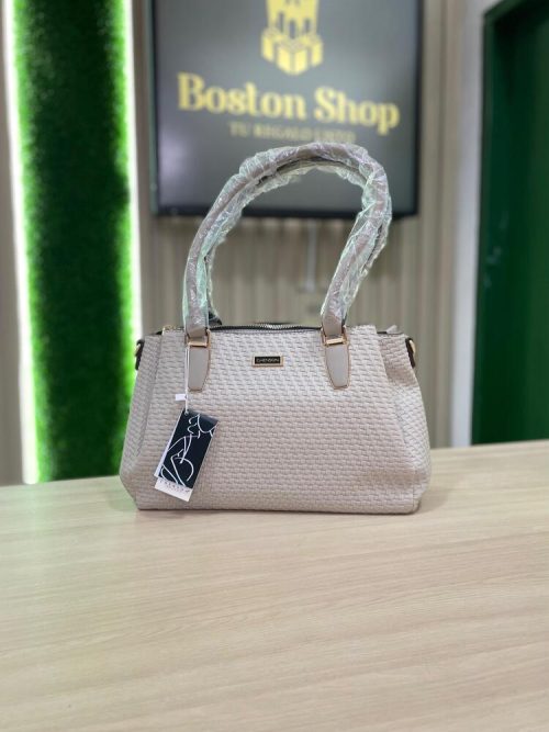 Cartera Chenson Tejido Texturizado Beige