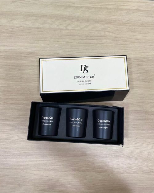 Set de Velas Aromáticas Dream Star – Fragancia Champagne