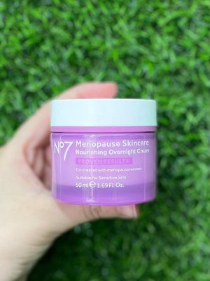 N°7 Menopause Skincare – Crema de Noche Nutritiva (50 ml)