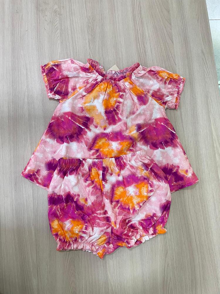Conjunto Tie Dye para Bebé – Blusita y Bombachudo