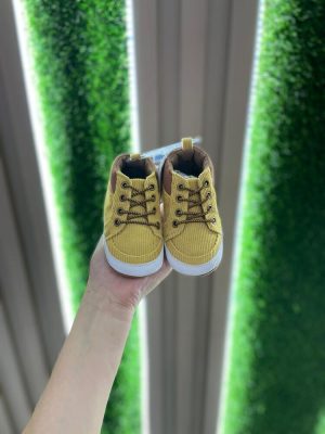 Zapatitos Tipo Botita para Bebé – Mostaza