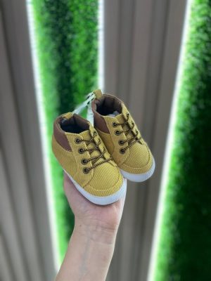 Zapatitos Tipo Botita para Bebé – Mostaza