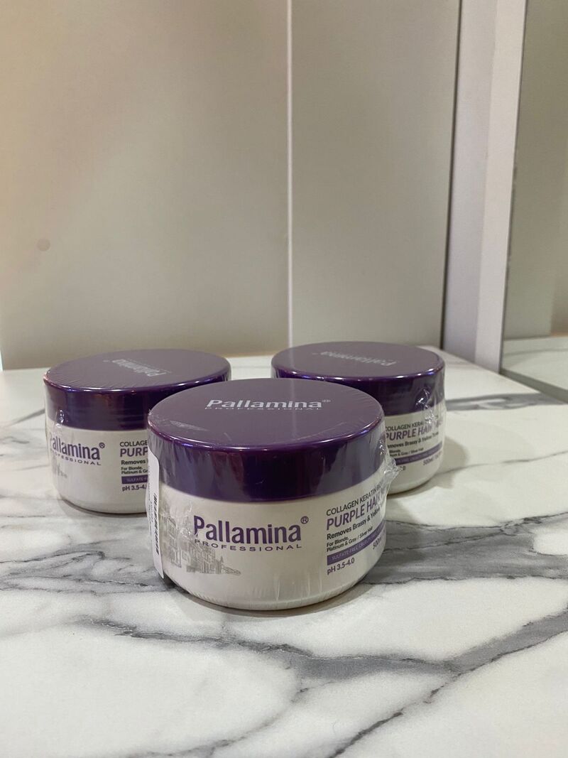 Mascarilla Matizadora Collagen Keratin – Pallamina Professional (500 ml)