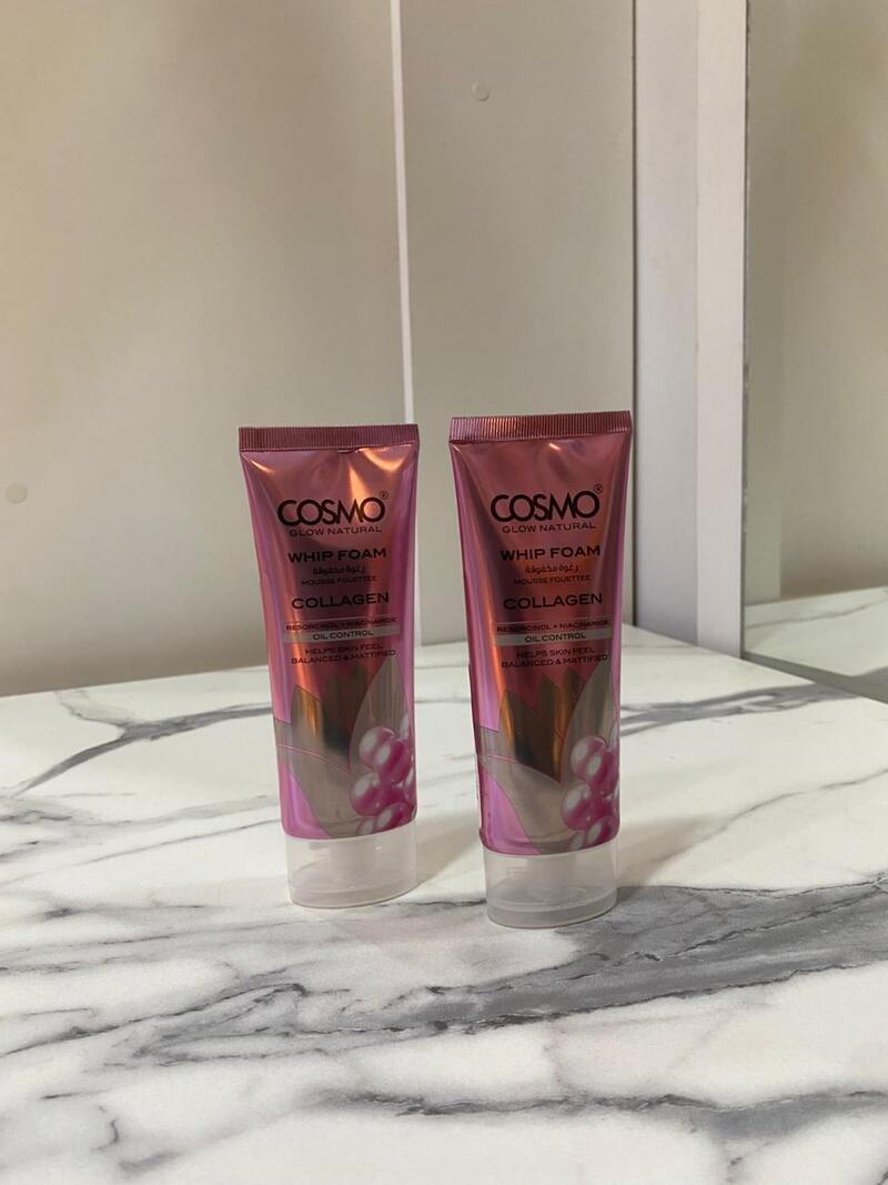 Espuma Facial con Colágeno – COSMO® Glow Natural Whip Foam (100 ml)