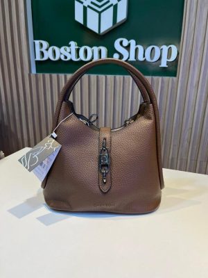 Cartera Chenson Marrón Estilo Hobo con Asa Superior